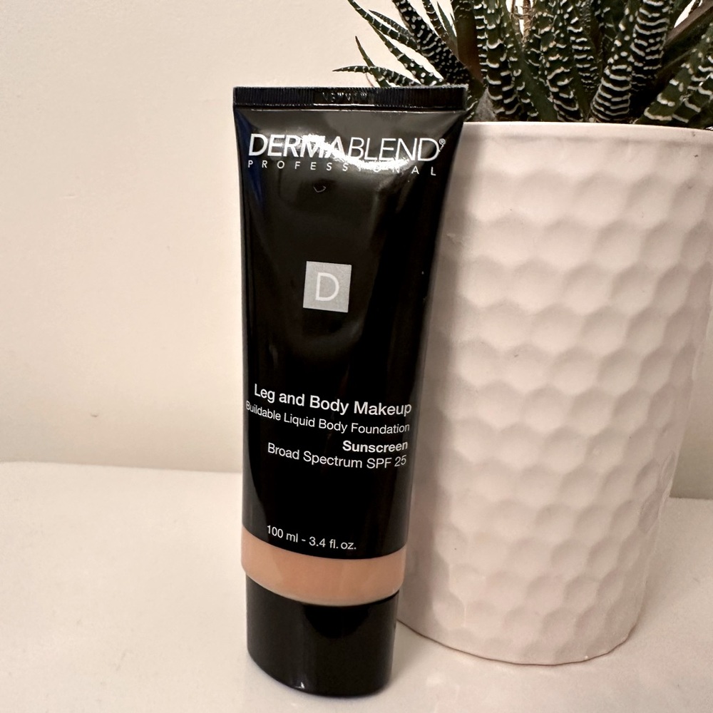 Dermablend leg + body makeup in medium natural.
